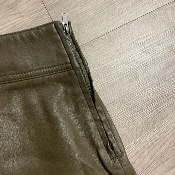 MNG Mango faux leather mini skirt small - Picture 6 of 10